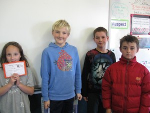 Week 2 Term 3: Jack, Typhanie, Jonty and Cody all received awards this week.