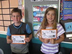 Finn and Gemma gained Caught behaving Intelligently for The effort and persistence displayed in class.